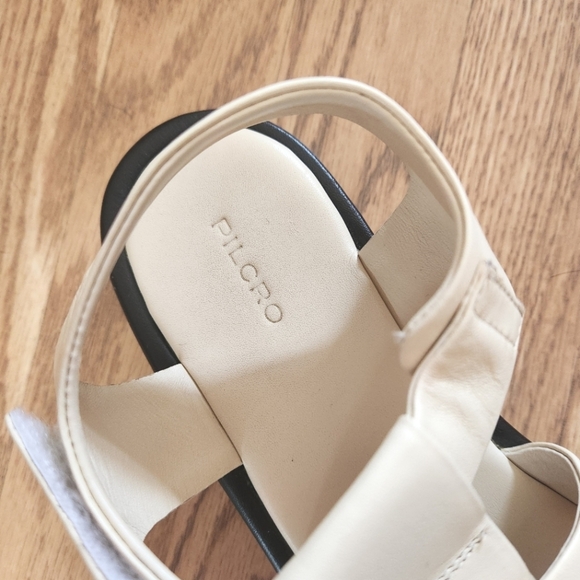 EUC Pilcro Anthropologie Fisherman Platform  Cream Sandals, Size 40 Or 9 - Picture 4 of 13